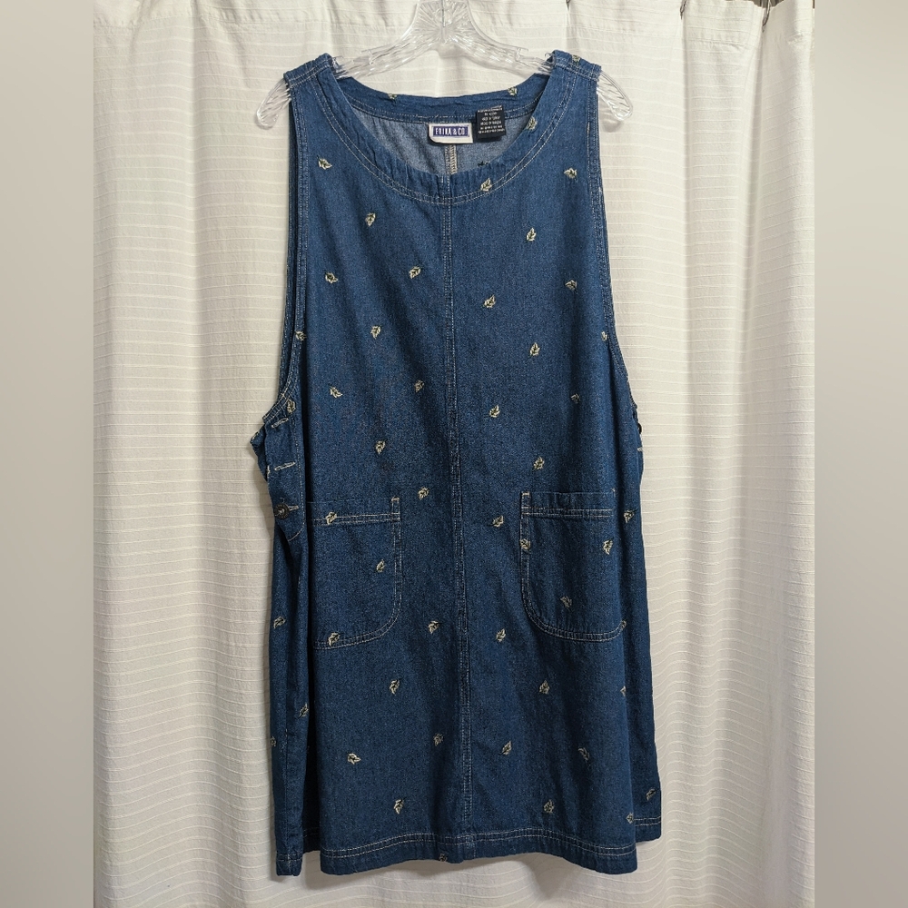 Vintage Denim Jumper Dress